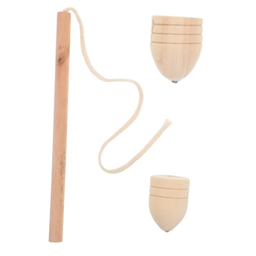 Toddmomy Retro-holzkreisel Gyroskop-Spielzeug Lernspiele Handgefertigtes Vintage-Spielzeug Kreisel-Set Für Jungen Und Mädchen von Toddmomy