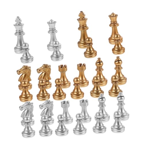 Toddmomy 1 Satz Kunststoff Schachfiguren Schachspiel Ersatz für Beschädigte Figuren für Brettspielzubehör und Freizeitaktivitäten Hochwertige Verarbeitung und Wiederverwendbar Toddmomy 1 Satz Kunststoff Schachfiguren Schachspiel Ersatz für Beschädigte Figuren für Brettspielzubehör und Freizeitaktivitäten Hochwertige Verarbeitung und Wiederverwendbar von Toddmomy