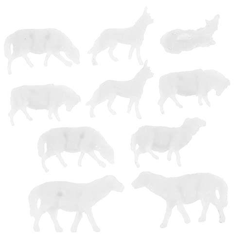 Toddmomy 1 Satz Lammmodell Schaf Schaf Dekoration Kuscheltiere Exquisites Tiermodell Kinderspielzeug Tiermodelle Für Mini Tierfiguren Mini Schaffiguren Weißer 10 Stück von Toddmomy