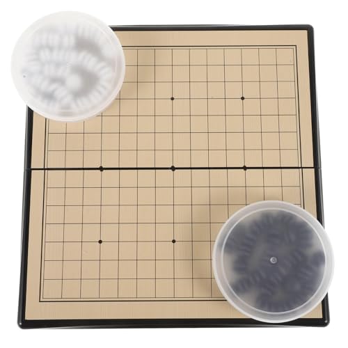 Toddmomy 1 Satz Magnetisches Go und Fünf in Reihe Brettspiel Set Tragbare Schachfiguren für Fördert Logisches und Kognitive Fähigkeiten Standard Schachbrett für Lernende Toddmomy 1 Satz Magnetisches Go und Fünf in Reihe Brettspiel Set Tragbare Schachfiguren für Fördert Logisches und Kognitive Fähigkeiten Standard Schachbrett für Lernende von Toddmomy