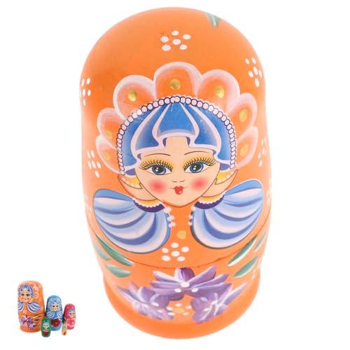 Toddmomy 1 Satz Matroschka-Puppenschmuck Geburtstagsgeschenk für Weihnachts-Nistpuppe Nistpuppen für Russische Puppen für Russische Matroschka-Puppen hölzern von Toddmomy