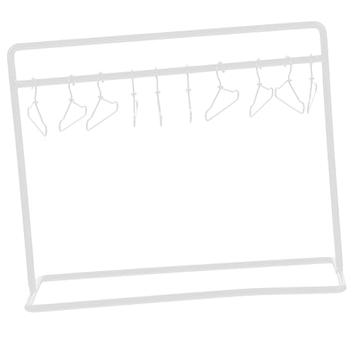 Toddmomy 1satz Mini-kleiderbügeln Für Puppen Puppenbekleidungsständer Und Aufbewahrung Für Bjd Und Andere Spielzeugkleidung Kleinen Weißen Hängern von Toddmomy