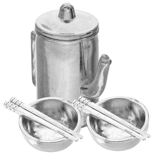 Toddmomy 1 Satz Mini-Hausküchengeschirr puppenhaus mini wasserkocher Geschirrset besteck Mini-Essstäbchen Mini-Küchenzubehör Mini-Hauswasserkocher Eisen Silver Toddmomy 1 Satz Mini-Hausküchengeschirr puppenhaus mini wasserkocher Geschirrset besteck Mini-Essstäbchen Mini-Küchenzubehör Mini-Hauswasserkocher Eisen Silver von Toddmomy