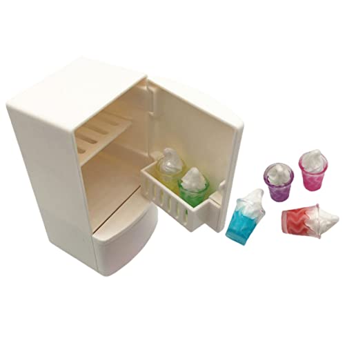 Toddmomy 1 Satz Mini-Kühlschrank-Modell Dolly House Gefrierschrank Dolly House Kühlschrank Miniaturmöbel Mini-Kühlschränke Miniaturhaus Kit Küchenzubehör vortäuschen Plastik von Toddmomy