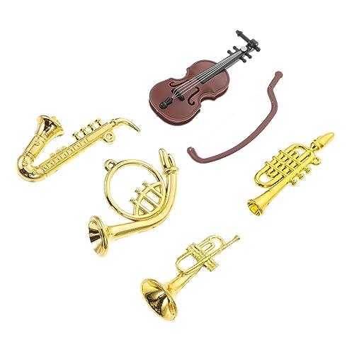 Toddmomy 1 Satz Mini-Musikinstrumentenmodell Musical Violine Miniatur Trompete Puppenhaus-Musikinstrumente Posaune Mini-Instrumentenmodelle Geigenmodell Plastik Toddmomy 1 Satz Mini-Musikinstrumentenmodell Musical Violine Miniatur Trompete Puppenhaus-Musikinstrumente Posaune Mini-Instrumentenmodelle Geigenmodell Plastik von Toddmomy