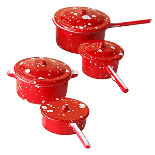 Toddmomy 1 Satz Mini-küchenzubehör Klein Mini-kochtopf Miniaturpfannen Puppenhaus Topf Puppenhaus Suppentopf Kochen Miniatur-puppenhauszubehör Mini-möbelspielzeug Metall Rot Toddmomy 1 Satz Mini-küchenzubehör Klein Mini-kochtopf Miniaturpfannen Puppenhaus Topf Puppenhaus Suppentopf Kochen Miniatur-puppenhauszubehör Mini-möbelspielzeug Metall Rot von Toddmomy