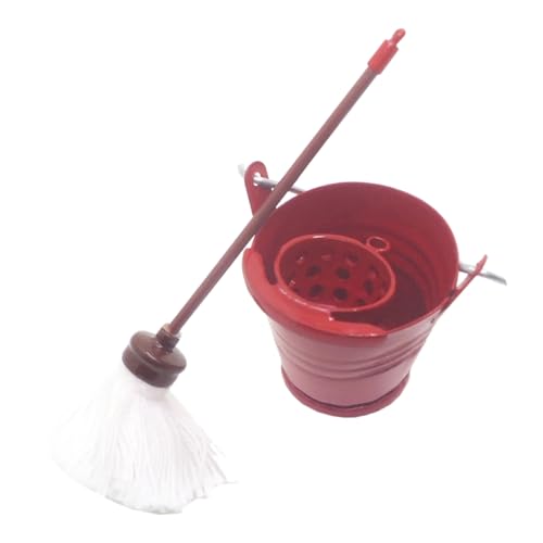 Toddmomy 1 Satz Miniatur Mop und Eimer Set Puppenhaus Zubehör Realistische Dekoration für Miniaturwelten Verarbeitung für Mikro Landschaften Hausaccessoire Toddmomy 1 Satz Miniatur Mop und Eimer Set Puppenhaus Zubehör Realistische Dekoration für Miniaturwelten Verarbeitung für Mikro Landschaften Hausaccessoire von Toddmomy