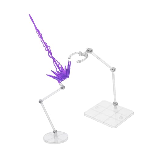 Toddmomy 1 Satz Modellzubehör für Spezialeffekte Auswirkungen aufdecken Figur Steht Figuren Display Stand Figurenhalterung Actionfigurenständer Steht für Actionfiguren Plastik Violett von Toddmomy