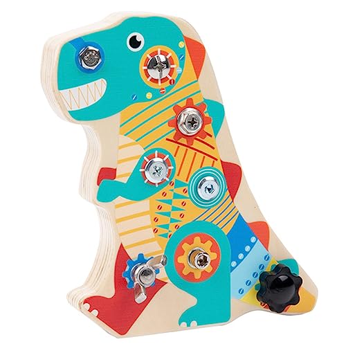 Toddmomy 1 Satz Montessori Holzspielzeug Dinosaurier Schraubenspiel Busy Board für Kleinkinder Sensorisches Lernspielzeug Feinmotorik und Intelligenz Toddmomy 1 Satz Montessori Holzspielzeug Dinosaurier Schraubenspiel Busy Board für Kleinkinder Sensorisches Lernspielzeug Feinmotorik und Intelligenz von Toddmomy