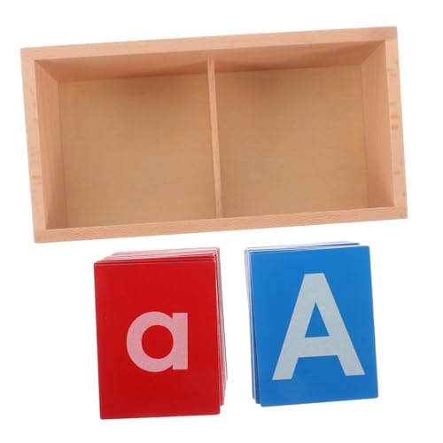 Toddmomy 1 Satz Montessori Lehrmittel Werkzeug Montessori-vorschulmaterialien Montessori-lernspielzeug Lernen Karten Holz von Toddmomy
