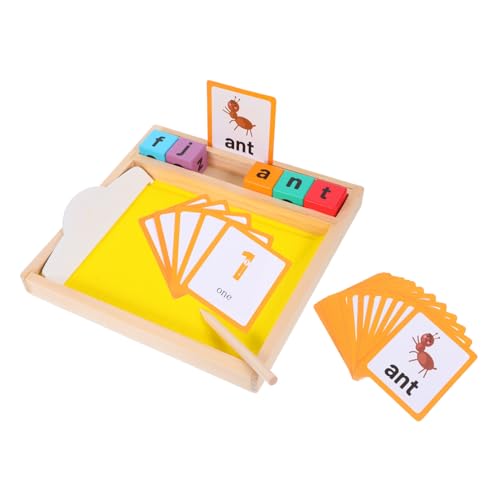 Toddmomy 1 Satz Montessori Sand Tray aus Holz für Lernspielzeug zur Buchstabenverfolgung für Zuhause und Kindergarten Fördert Sensorische Entwicklung und Hand Augen Koordination von Toddmomy