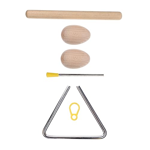 Toddmomy Triangel für Kinder 3 Stück Percussion Instrument aus Stahl Musikinstrument für Rhythmische Erziehung Leicht und Tragbar für Musikunterricht und Spiel von Toddmomy