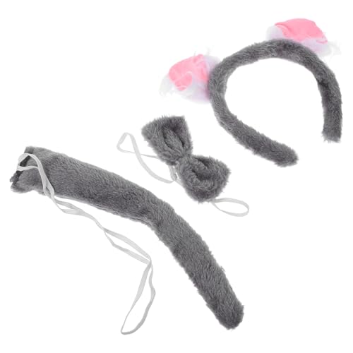 Toddmomy 1 Satz Niedliches Ohren Haarband und für Halloween Cosplay Partys Tierische Verkleidung für Erwachsene Teiliges Set mit Realistischen Details von Toddmomy
