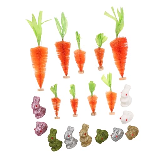 Toddmomy 1 Satz Osterdesktop -Ornamente Ostern Basteln Karottendekoration Frühlingshasenfiguren Osterdekoration Karotten Ostern Rustikale Einrichtung Osterhandwerk Küchendekor Schaum von Toddmomy