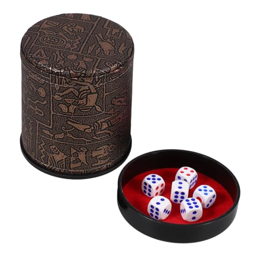 Toddmomy 1 Satz PU Würfelbecher mit Deckel Geräuschloser Würfelbecher für Spiele Würfeln und Basis für Partys Familie und Brettspiele Toddmomy 1 Satz PU Würfelbecher mit Deckel Geräuschloser Würfelbecher für Spiele Würfeln und Basis für Partys Familie und Brettspiele von Toddmomy