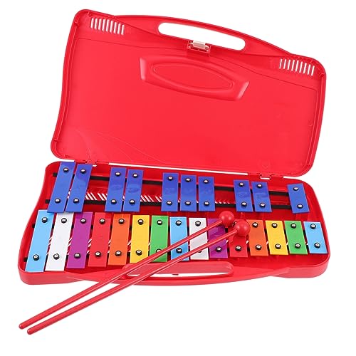 Toddmomy 1 Satz Piano Musikspielzeug für Kleinkinder Rot Handheld Pädagogisches Instrument Musikalischen Wahrnehmung und Visuellen Entwicklung von Toddmomy