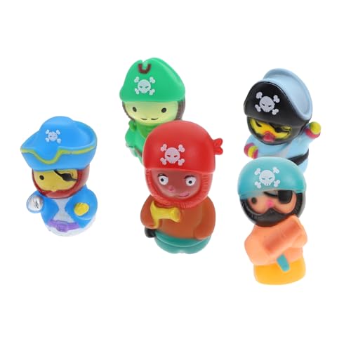 Toddmomy 1 Satz Piratenspielzeug Fingerpuppen aus Vinyl Interaktive Fingerfiguren für Pädagogisches Geschichten und Fantasie von Toddmomy