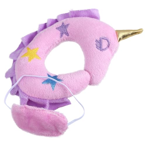 Toddmomy 1 Satz Puppen Nackenstütze und Augenmaske Set Miniatur Zubehör für Puppen Stoffmaterial Leicht und Farbenfroh für Puppendekoration und Mikro Szenen von Toddmomy