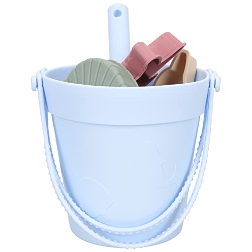 Toddmomy 1 Satz Sandspielzeug für Silikon Eimer und Schaufel Set für Strand Garten und Sandbox Kreativität und Geschicklichkeit Sanftem Blau von Toddmomy