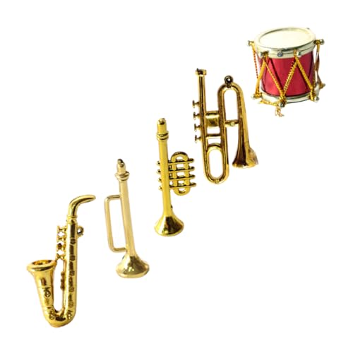 Toddmomy 1 Satz Saxophon Modellinstrumente Mini Saxophon Saxophon Miniatur Musikalische Mini Klarinette Kleines Saxophon Musikspielzeug Mini Hausschmuck Puppenhaus Dekorationen von Toddmomy