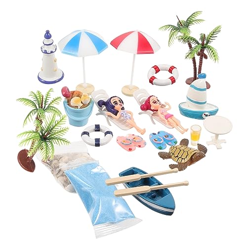 Toddmomy 1 Satz Strand -Mikrolandschaftsschmuckstücke Puppe Party Häuser Dekorationen Mini Ornament im sommerlichen Strandstil Mikroszenen-Layout-Requisiten Plastik Toddmomy 1 Satz Strand -Mikrolandschaftsschmuckstücke Puppe Party Häuser Dekorationen Mini Ornament im sommerlichen Strandstil Mikroszenen-Layout-Requisiten Plastik von Toddmomy