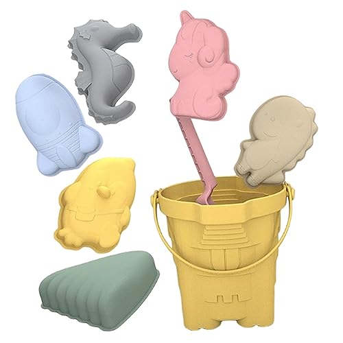 Toddmomy 1 Satz Strandschaufel Spielzeugset sandspielzeug kinderspielzeug für draußen Strandwerkzeuge für Sandgrabenwerkzeuge Strandspielzeug aus Silikon Kieselgel Gelb von Toddmomy