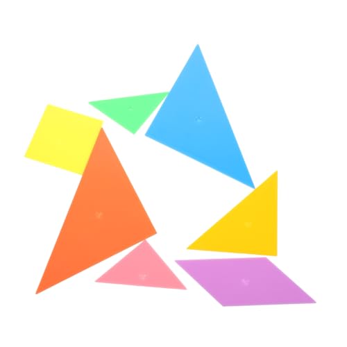 Toddmomy 1 Satz Tangram- Puzzlewürfel Für Mini-rätsel Für Tangram -Puzzle Kleine Rätsel Für Formen Puzzle Plastik von Toddmomy
