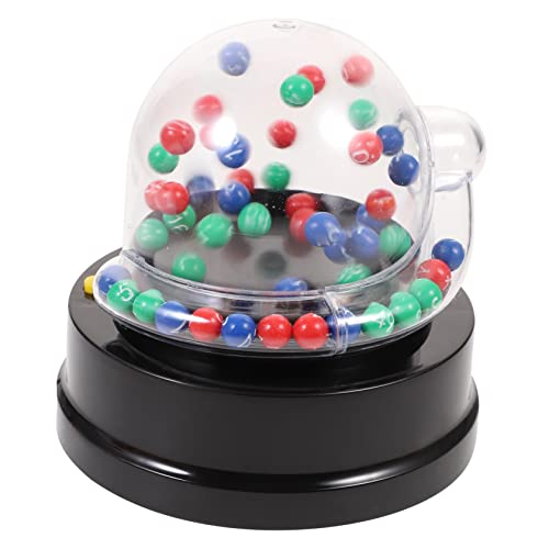 Toddmomy Elektrische Lotto Ball Maschine für Partys Tragbarer Lottoautomat Kleiner Zahlenauswahlautomat Lottospiel Requisite für Kinder und Erwachsene von Toddmomy