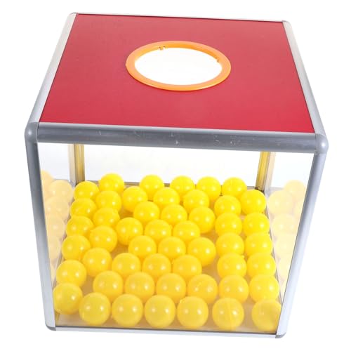 Toddmomy 1 Satz Transparente Raffle Box für Partys Multifunktionale Spenden und Abstimmungsbox mit Raffle Bällen Elegantes Design für Einfache Handhabung und Hohe Kapazität von Toddmomy