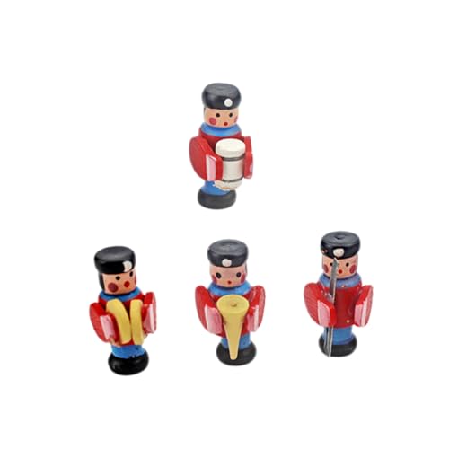 Toddmomy 1 Satz Trommelpuppe Ornamente Für Musikinstrumente Ausstattung Für Mini-puppenhäuser Spielzeughausverzierung Mini-trommelmodell Musikinstrumente- Rot Holz von Toddmomy