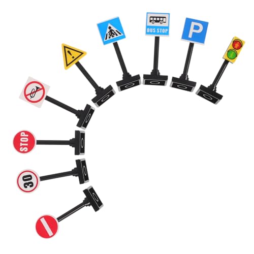 Toddmomy 1 Satz Verkehrszeichen- interaktives lernspielzeug Verkehrszeichen für -Stoppschilder für Stoppschild- -Ampel Abs von Toddmomy