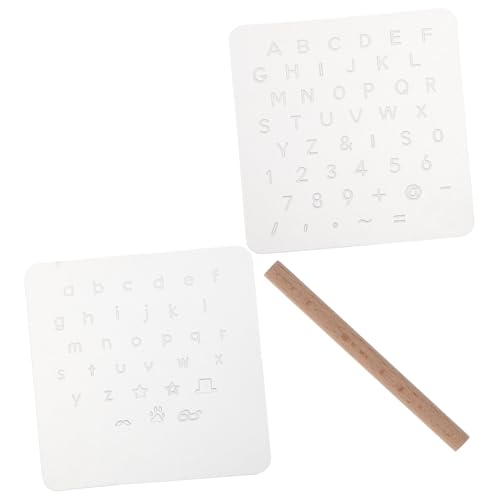 Toddmomy 1 Satz Zahlenbuchstaben Gesetzt Buchstabenschablonen Buchstaben- Und Zahlenschablonen Lederstempelkit Zahlenvorlagen Alphabetschablonen Buchstabennummer Schablone Plastik von Toddmomy