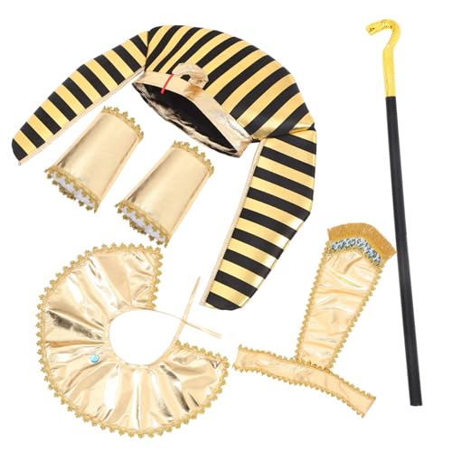 Toddmomy 1 Satz -kleidungsanzug Ägyptische Accessoires Ägyptisches Kostüm Golden Abs von Toddmomy