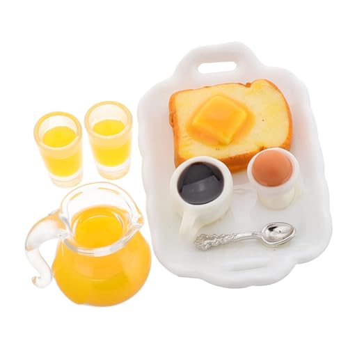 Toddmomy 1 Satz simuliertes Essen Puppenhaus-Essen- -Dekorationen Mini-Puppenhauszubehör Puppenhaus Zubehör Realistische Lebensmittel Puppenspielfutter Minibecher für Doolhouse Harz von Toddmomy