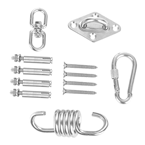 Toddmomy 1 Set 360 Lager Haken Hängematte Schwere Schlüssel Und Edelstahl Schaukel Kit Silber Toddmomy 1 Set 360 Lager Haken Hängematte Schwere Schlüssel Und Edelstahl Schaukel Kit Silber von Toddmomy