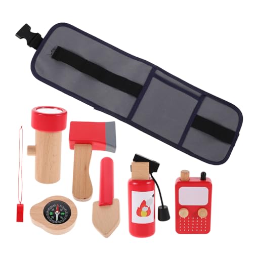 Toddmomy 1 Set Feuerwehrmann-spielset Aus Holz Für Kinder, Inklusive Werkzeuggürtel, Feuerlöscher-Requisite, Rollenspiel-feuerwehrmann-zubehör Für Jungen Und Mädchen Im Innen- Und Toddmomy 1 Set Feuerwehrmann-spielset Aus Holz Für Kinder, Inklusive Werkzeuggürtel, Feuerlöscher-Requisite, Rollenspiel-feuerwehrmann-zubehör Für Jungen Und Mädchen Im Innen- Und von Toddmomy