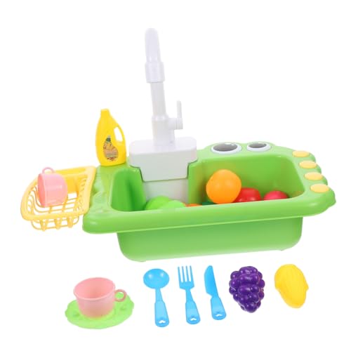 Toddmomy 1 Set Geschirrspüler Rollenspiel Spüle Für Elektrische Spüle Rollenspiel Küche Rollenspiel Spüle Küchen Rollenspiel Kunststoff Hellgrün von Toddmomy