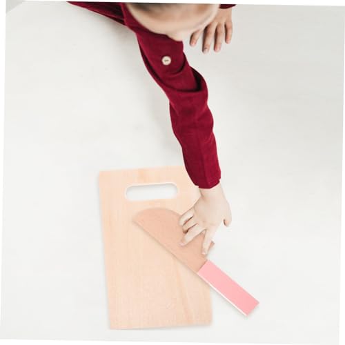 Toddmomy 1 Set Holzschneidebrett Küchenspiel Lebensmittelschneider Kochspielzeug Holzküchenspielzeug Früherziehungsspielzeug Spielhaus Kinderspielzeug Holzschneider von Toddmomy