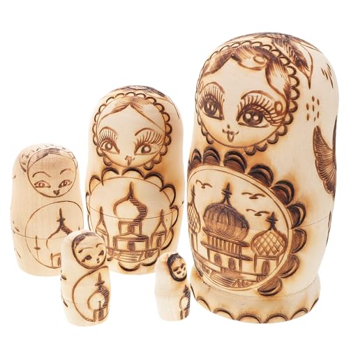 Toddmomy 1 Set Matroschka Relief Nesting Dolls Für Russische Nesting Dolls Blanke Stapelpuppen Matroschka Puppen Nesting Doll Handgefertigt Russische Nesting Toddmomy 1 Set Matroschka Relief Nesting Dolls Für Russische Nesting Dolls Blanke Stapelpuppen Matroschka Puppen Nesting Doll Handgefertigt Russische Nesting von Toddmomy