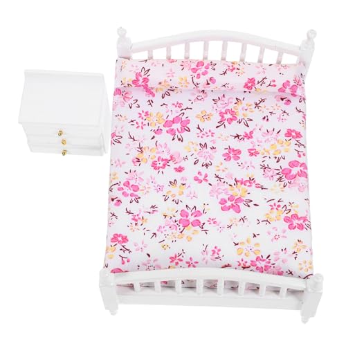 Toddmomy 1 Set Mini Möbelset Nachttischmodell Mini Nachttisch Puppenhausmöbel Mini Hausbett Schlafzimmer Puppenhausbett Nachttisch Mini Schmuck Mini Bett Puppenhaus Puppenbett von Toddmomy