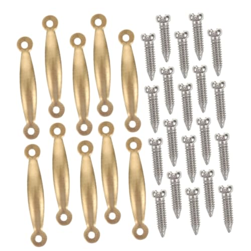 Toddmomy 1 Set Mini Möbelzubehör Puppenhaus Schubladenknöpfe Miniaturmöbel Miniatur Türgriffe Minis Miniatur Türgriffe Puppenhaus Türgriffe Puppenhäuser Goldenes Metall von Toddmomy