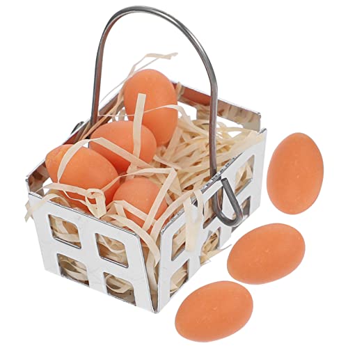 Toddmomy 1 Set Miniatur Essen Und Spielmodell Ornamentmodelle Dekorationen Mini Eierspielzeug Küche Miniatur Eierdekor Mini Hausszenendekor Küchendekor Miniatur Eier Edelstahl von Toddmomy
