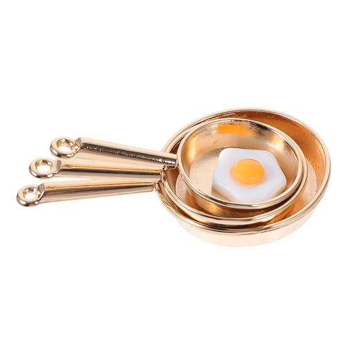 Toddmomy 1 Set Miniatur Kochgeschirr Puppenhaus Zubehör Winzige Kleine Küchenpfanne Braten Dekorative Miniatur Töpfe Mini Mini Küchengeschirr Mini Ornament von Toddmomy