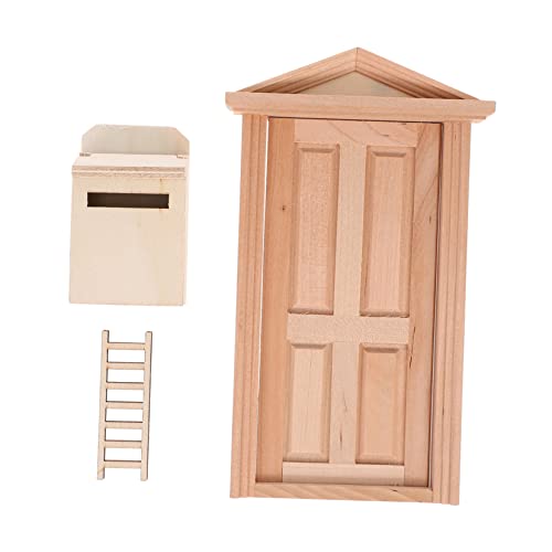 Toddmomy 1 Set Miniatur Modell Puppe Decor Kleine Modelle Licht Holz von Toddmomy