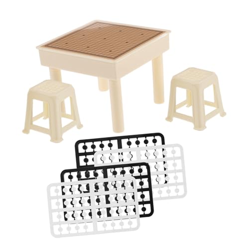 Toddmomy 1 Set Miniaturschach Miniaturbausatz Kleiner Hocker Flugschachspiele Sensoriktisch Miniaturkram Puppenhausbausatz Mini Raumbausatz Küchentritthocker Kleine von Toddmomy