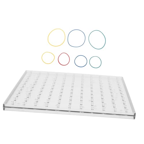 Toddmomy 1 Set Pinnwand Für Schüler Stecktafel Geoboard Für Fantasie Und Kreativität Buntes Formpuzzle Stamm Lernspielzeug Kreatives Spiel Geoboard Geoboard Gummiband von Toddmomy