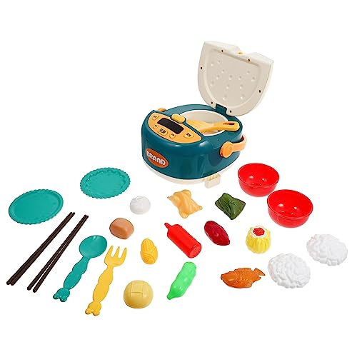 Toddmomy 1 Set Spielküche Reiskocher Set Kinderküche Kleinkindspielzeug Spielküche Kleinkinder Partysimulation Elektroherd Kochen Lernspielzeug Kunststoff von Toddmomy