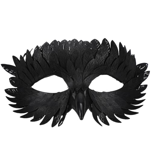 Toddmomy 1 StüCk Vogelmaske Halbgesichtsmaske: Halloween Maske Horror Vogelmaske Mit Schnabel FüR Halloween KostüM Karnevalsparty Cosplay Maskerade von Toddmomy
