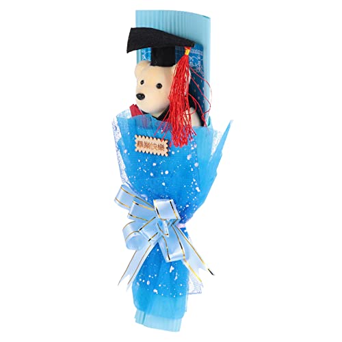 Toddmomy 1 Stück Abschluss Bär Blumenstrauß Premium Bär Figurine Bouquet für Schulabschlussfeiern und Erinnerungsstück aus Hochwertigen Materialien Gefertigt Fotografie und Dekoration von Toddmomy