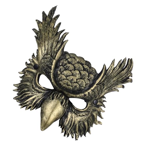 Toddmomy 1 Stück Halloween-Party-Cosplay-Eulenmaske: Plastikvogel-Tier-Halbgesichtsmaske Für Cosplay-Partykostüm von Toddmomy